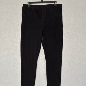 Spanx Pants Womens Size XL Fitted Jean Legging High Rise Black Tapered